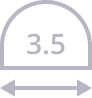 Шириной 3.5 метра